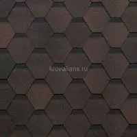 Гибкая черепица Шинглас (Shinglas) Оптима (Коричневый) /1 кв.м/