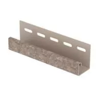 БУРЫЙ J-профиль к сайдингу колл. СТОУН-ХАУС серия СЛАНЕЦ (3,05 м) 20шт/уп