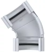 Угол жёлоба 120-145°, ПВХ, серия Элит, цвет Белый