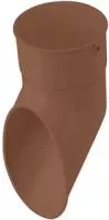 Слив трубы, ПВХ, серия Стандарт, цвет Коричневый