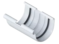 Муфта жёлоба, ПВХ, серия Элит, цвет Белый