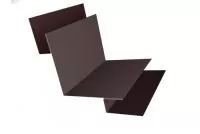 Угол внутренний сложный 90 0,45 PE с пленкой RAL 8017 шоколад