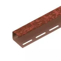 БИСМАРК J-профиль (Акрил) к сайдингу колл.КИРПИЧ (3,05 м) 20шт/уп TECOS