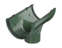 ТН ПВХ 125/82 мм, воронка желоба, зеленый, шт.