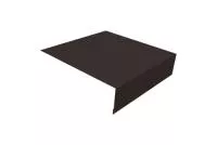 Планка околооконная простая 200х50 0,45 PE с пленкой RR 32 темно-коричневый