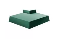 Угол отлива внешний 250 0,45 Drap с пленкой RAL 6005 зеленый мох