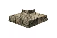 Угол отлива внешний 150 0,45 Print Elite с пленкой King Stone