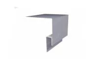 Планка околооконная сложная 200х50х18 (j-фаска) 0,5 Satin с пленкой RAL 7004 сигнальный серый