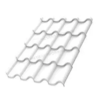 Металлочерепица МЕТАЛЛ ПРОФИЛЬ Монтерроса-ML NormanMP (ПЭ-01-9003-0.5)