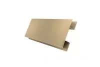 Планка H-образная Экобрус Grand Line 0,45 PE с пленкой RAL 1014 слоновая кость