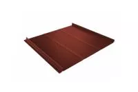 Кликфальц Line 0,5 Satin с пленкой на замках RAL 8004 терракота