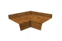 Угол отлива внутренний 200 0,45 Print Elite с пленкой Golden Wood