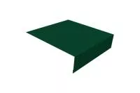 Планка околооконная простая 200х50 0,45 PE с пленкой RAL 6005 зеленый мох