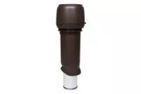 Выход вытяжки 160х225х700 ИЗ коричневый с колпаком