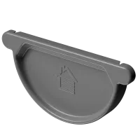 Заглушка желоба STAL PREMIUM, графит