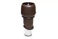 Выход вытяжки 160х225х500 ИЗ коричневый с колпаком