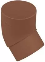 Колено трубы 45°, ПВХ, серия Стандарт, цвет Коричневый