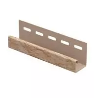 ЗОЛОТИСТЫЙ J-профиль к сайдингу колл. СТОУН-ХАУС серия КАМЕНЬ (3,05 м) 20шт/уп