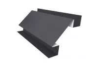 Угол внутренний сложный 75мм 0,45 PE с пленкой RAL 7004 сигнальный серый