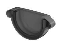 ТН МАКСИ 152/100 мм, заглушка желоба, графитово-серый, шт.