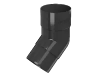 ТН ПВХ 125/82 мм, колено трубы 135°, черный, шт.