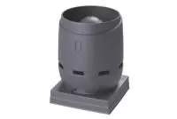 FLOW 400S 2XL вентиляционный выход + основание 724x725 серый