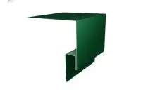 Планка околооконная сложная (Блок-хаус, Экобрус) Grand Line 250х50х25 0,5 Satin с пленкой RAL 6005 зеленый мох