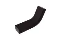 Колено трубы гофр. Vortex Lite Matt 76х102 мм RAL 9005 черный