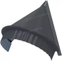 Заглушка конька круглого простая (VALORI-20-Brown-0.5)