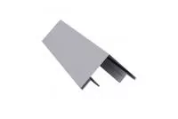 Планка угла внешнего составная верхняя 0,45 PE с пленкой RAL 7004 сигнальный серый