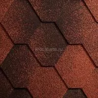 Гибкая черепица Icopal (Икопал) Plano Antik (Кирпично-красный) /1 кв.м/
