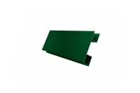 Планка H-образная 0,45 PE с пленкой RAL 6005 зеленый мох