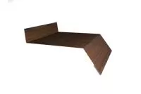 Отлив простой 200 0,45 Print Elite Chestnut Wood (обратная сторона серая)