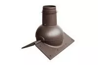 Выход канализации коньковый Krovent Pipe-cone коричневый