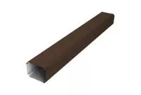 Труба гофрированная Vortex Lite Matt 76х102х1000 мм RAL 8017 шоколад