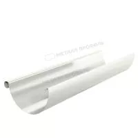 Желоб водосточный D125х3000 GRANDSYSTEM (ВПЭД-03-9010-0.5)