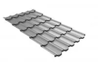 Металлочерепица квинта плюс Grand Line c 3D резом 0,5 Satin RAL 7004 сигнальный серый