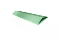 Планка стартово-финишная (Блок-хаус, Экобрус) GL 0,45 PE с пленкой RAL 6019 бело-зеленый