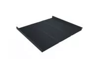 Фальц двойной стоячий Line Grand Line 0,5 GreenCoat Pural BT, matt с пленкой на замках RR 23 темно-серый (RAL 7024 мокрый асфальт)