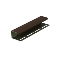 j-профиль 16 мм, каштан