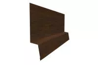 Планка начальная фальц 0,45 Print Elite Chestnut Wood (обратная сторона серая)