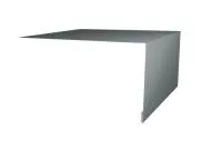 Планка околооконная простая 200х75 0,45 PE с пленкой RAL 7005 мышино-серый