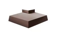 Угол отлива внешний 250 0,5 Satin с пленкой RAL 8017 шоколад