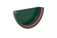Заглушка желоба Классика 120 ПВХ Grand Line зелёный (RAL 6005)
