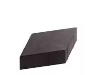 Тротуарная плитка Steingot Практик 60 из серого цемента с полным прокрасом ромб черная 200х200х60 мм