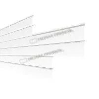 Сайдинг МЕТАЛЛ ПРОФИЛЬ Lбрус-XL-В-14х335 (ПЭ-01-9003-0.45)