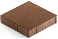 Тротуарная плитка Steingot Практик 60 из серого цемента с полным прокрасом квадрат коричневая 300х300х60 мм