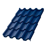 Металлочерепица МЕТАЛЛ ПРОФИЛЬ Монтерроса-XL NormanMP (ПЭ-01-5005-0.5)