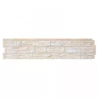 Панель фасадная Grand Line (Гранд Лайн) Я-Фасад Крымский сланец (Слоновая кость)