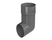 ТН ПВХ 125/82 мм, слив трубы, серый, шт.